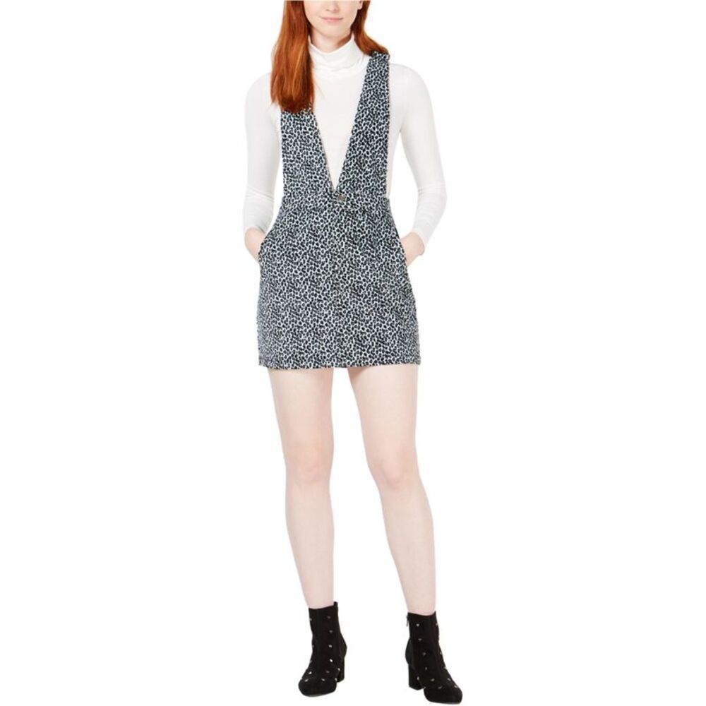 T.D.C Womens Printed Corduroy Pinafore Dress, NWT
